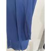Women V Neck Chiffon Blouse With Split Three Quarter Sleeves Casual Layered Top