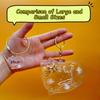 Cat Hair Collection Pendant Oversized Transparent Hair Storage Box Pet Commemorative Collection Bag Keychain Luggage Accessories
