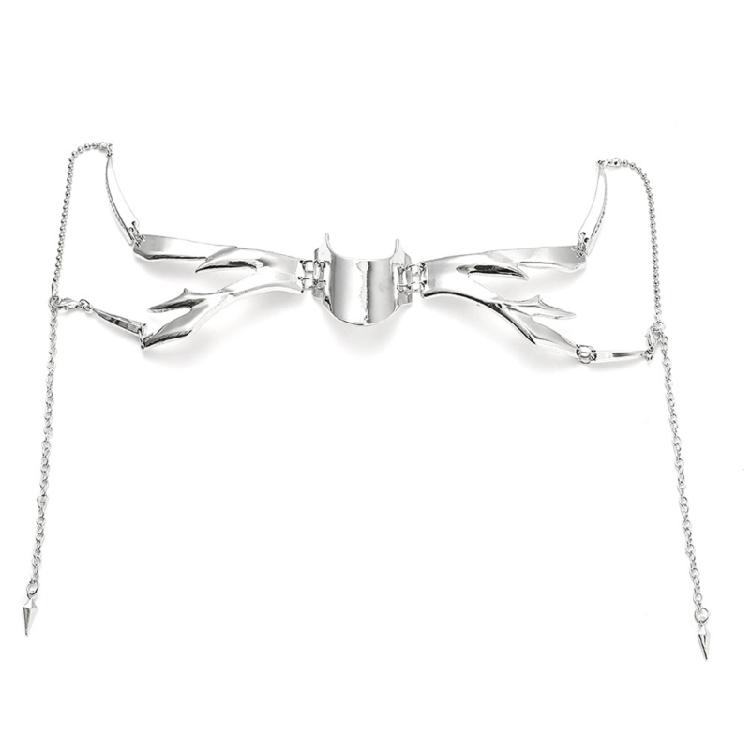 Metal Luxury Mask For Women Men Silver Color Party Face Chain Gothic Jewelry