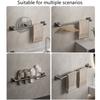 Self-Adhesive Bathroom Towel Storage Rack Wall Mounted Towel Bar Rail Organizers Hanging Towel Holder Easy Installation