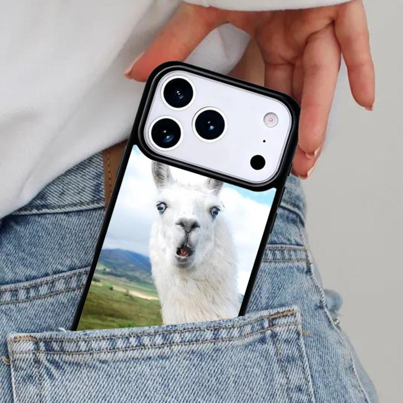 Happy Lama Travel No Prob Llama Phone Case for iPhone 16e 15 14 13 12 17 Pro Max Plus Air 17pro Cover Coque