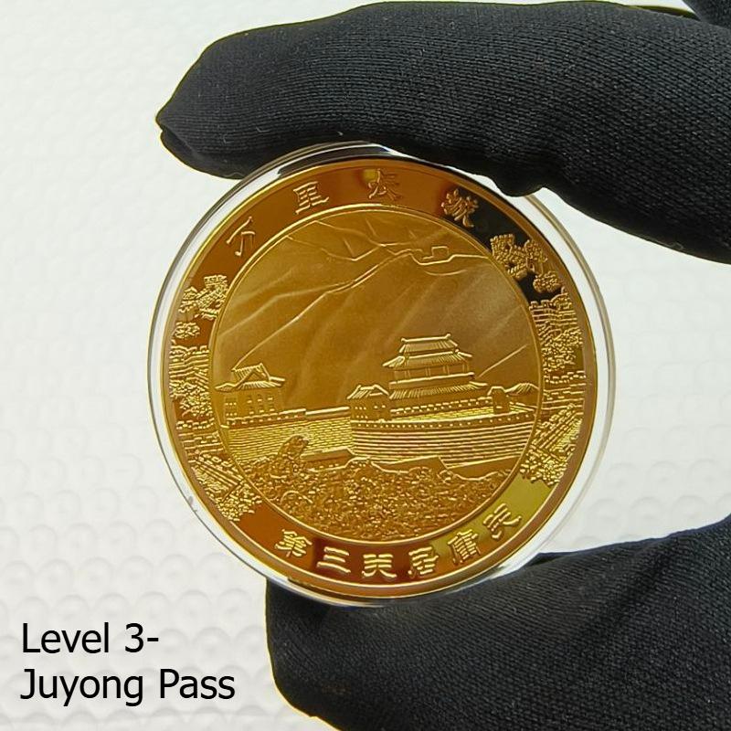 Great Wall Thirteen Passes Commemorative Medal, Metal Crafts, Beijing Tourism Currency, Small Gifts, Shanhaiguan, Jiayuguan, Huangyaguan