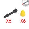 MOC Compatible Military Character Building Blocks Accessories Missile Models Fighter Jet Assembly Children's Toy Mini Brick Gift