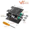 200W Dual Channel Bluetooth 5.0 Audio Amplifier with High/Low Bass Adjustment and Subwoofer Compatibility