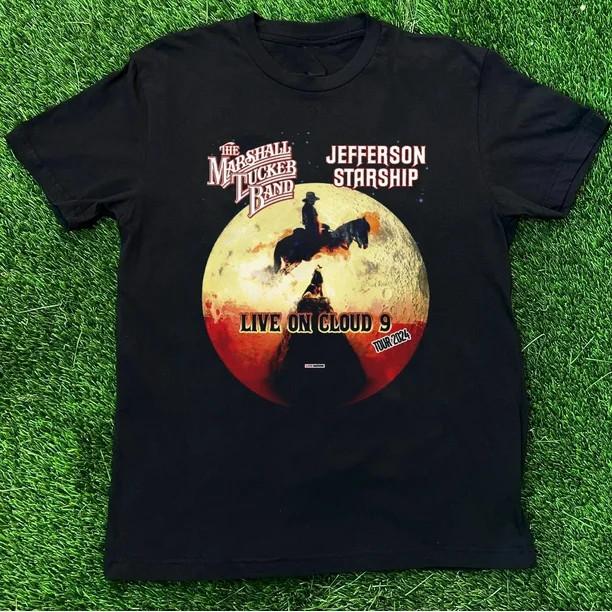 NEW Jefferson Starship Tour 2024 T Shirt size S-5XL KN500 Unisex T-Shirt Graphic Tee S