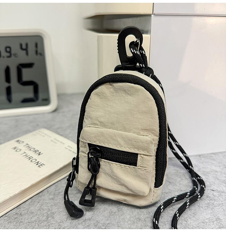 Mini Small Wallet, Shoulder Small Hanging Bag, Fashion Key Bag, Unisex, Lightweight and Versatile Change Bag, Oblique Span