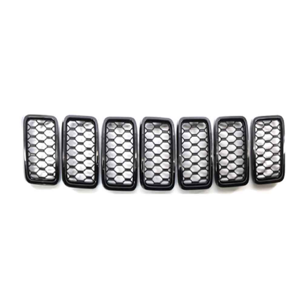 Front Grille Grill Mesh Inser Cover Trim Decor For Jeep Grand Cherokee 2017 2018 2019 2020 2025