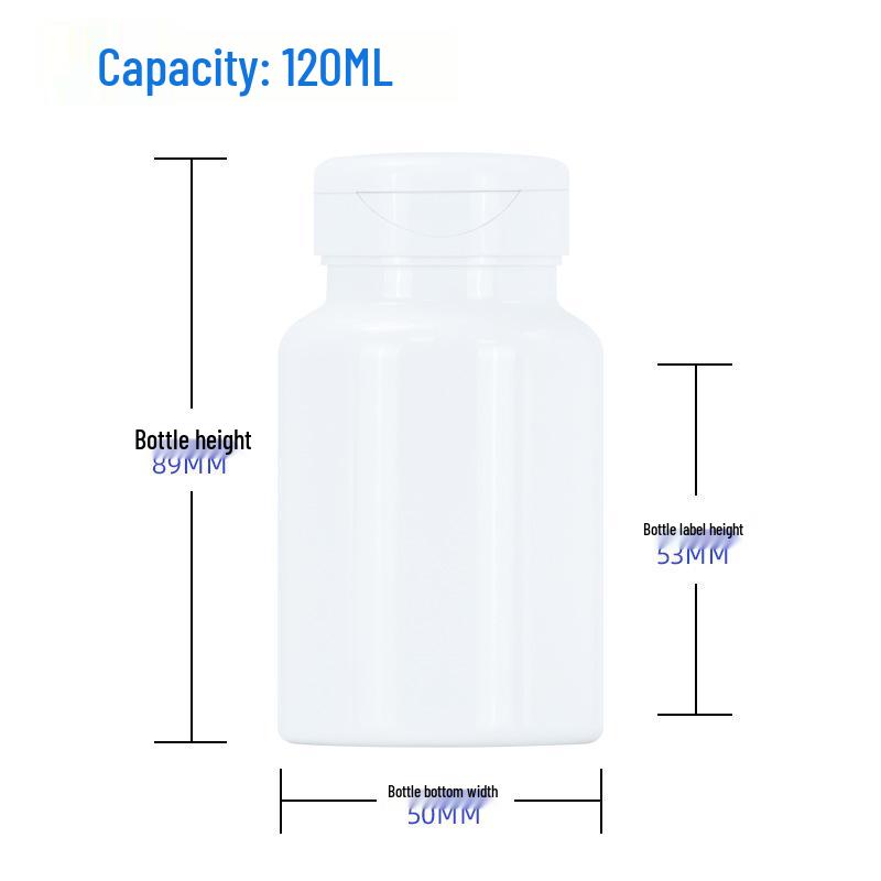 120ml PET Flip-top Bottle for Probiotic & CoQ10 Softgels
