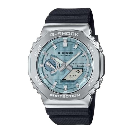

[Casio] G-Shock Watch [Domestic Genuine Product] Metal Covered Equipped with Bluetooth Tough Solar Biomass Plastic GBM-2100A-1A2JF Men s Black