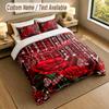 Floral Garden Theme Personalized 3Pcs Bedding Set Custom Text & Name 1 Sheet 2 Pillowcases Household Bedding 1pc
