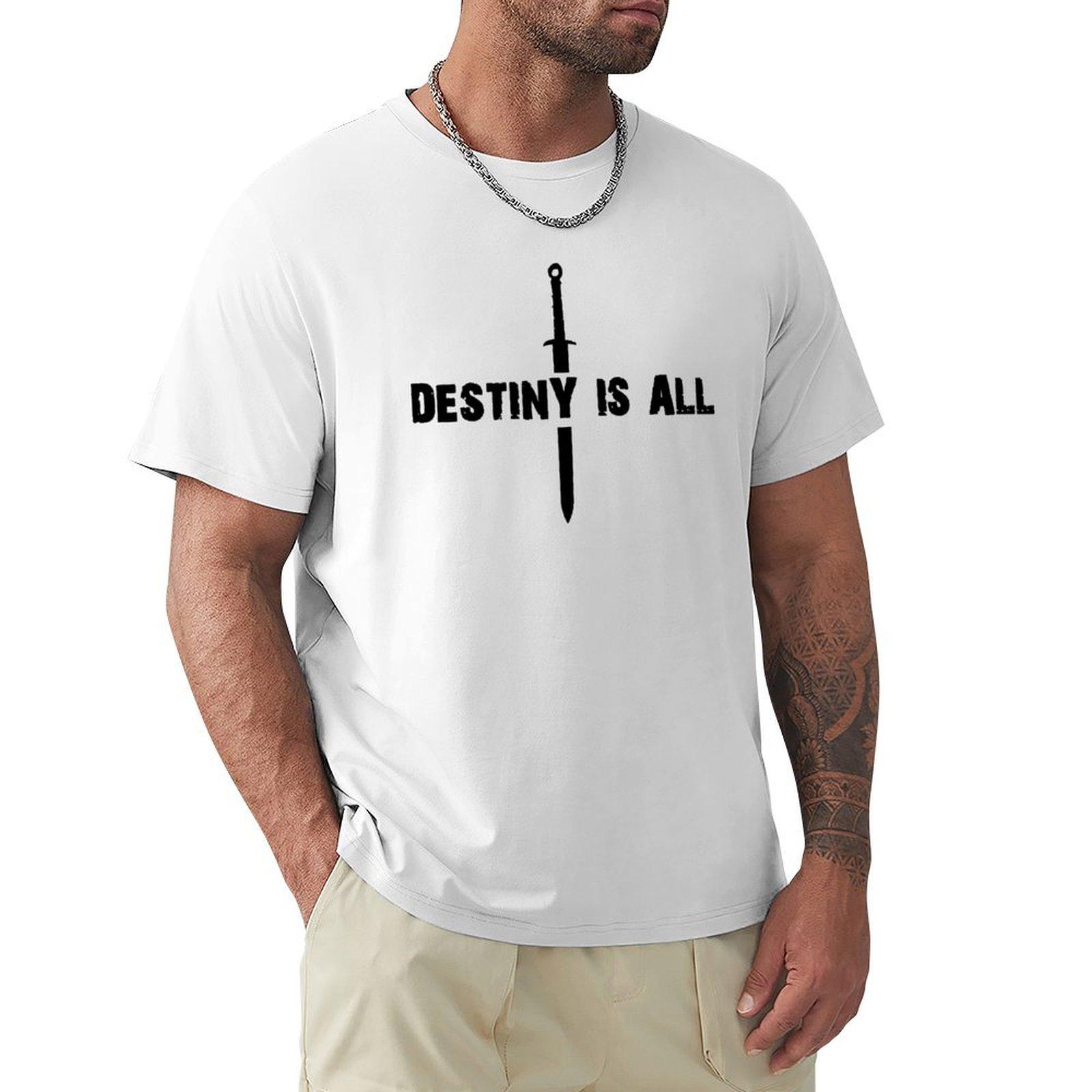the last kingdom destiny is all TShirt Anime tshirt rapper graphic tees quickdrying graphics shirts graphic tee men S