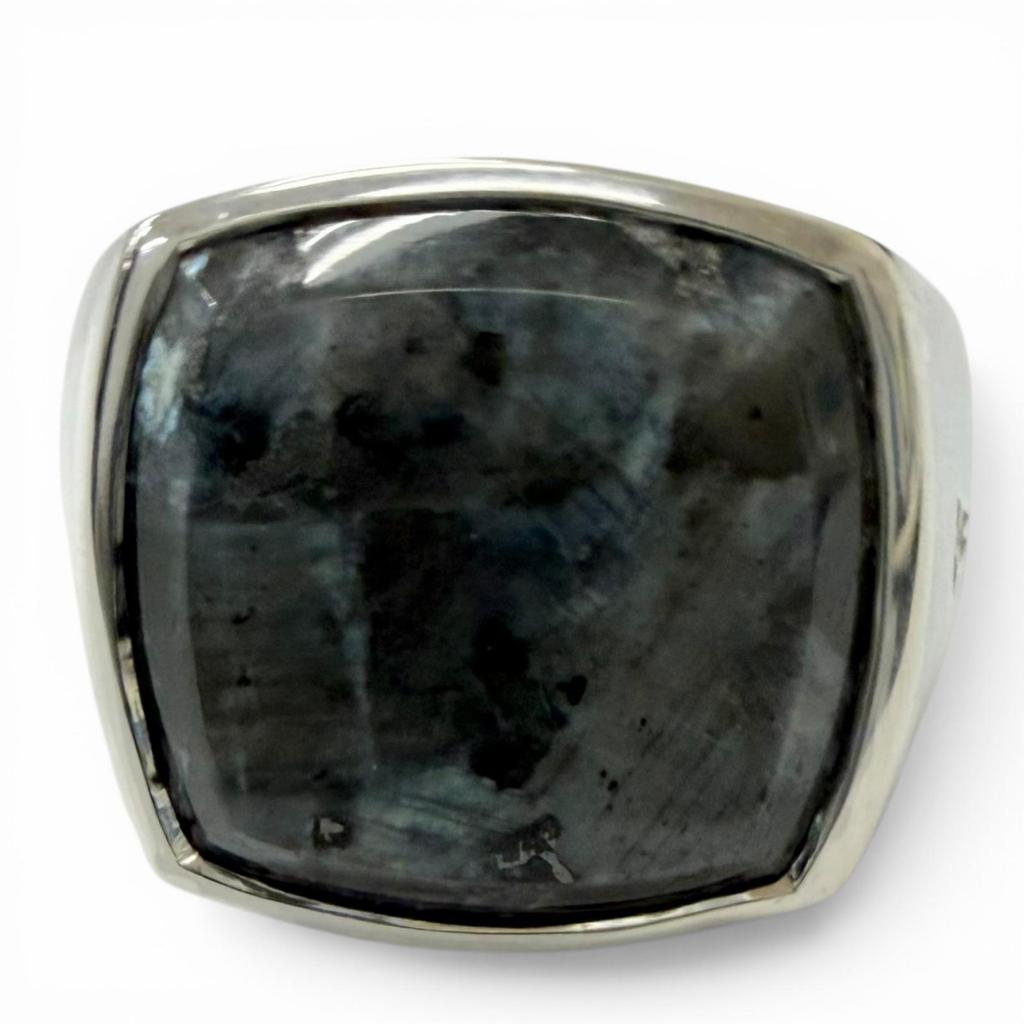 Great TOM WOOD Ring ring Square Cushion Current product Silver 925 mens 50 Used