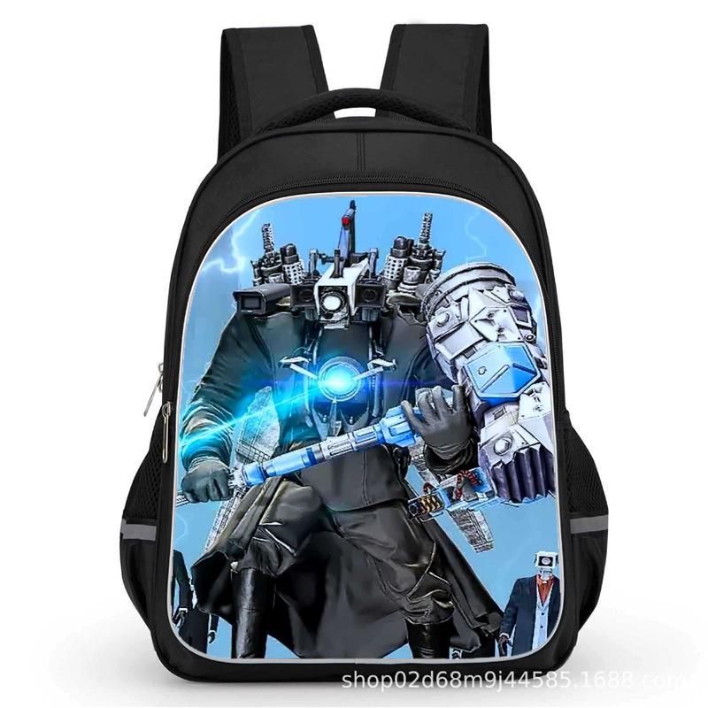 Toilet Man School Bag Titan Clock Man Titan Monitor Man Titan Audio Man Large Capacity Student School Bag