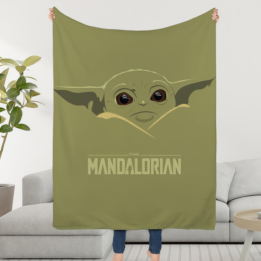 Blanket W-WARS-ES Throw Yoda S-STARS-ES Super Cosy Plush Living Room Sofa Couch Childish Birthday Gifts