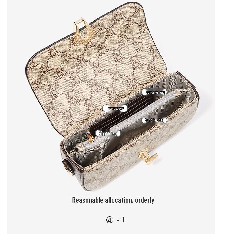 Schicke koreanische Retro-Casual-Umhängetasche für Damen