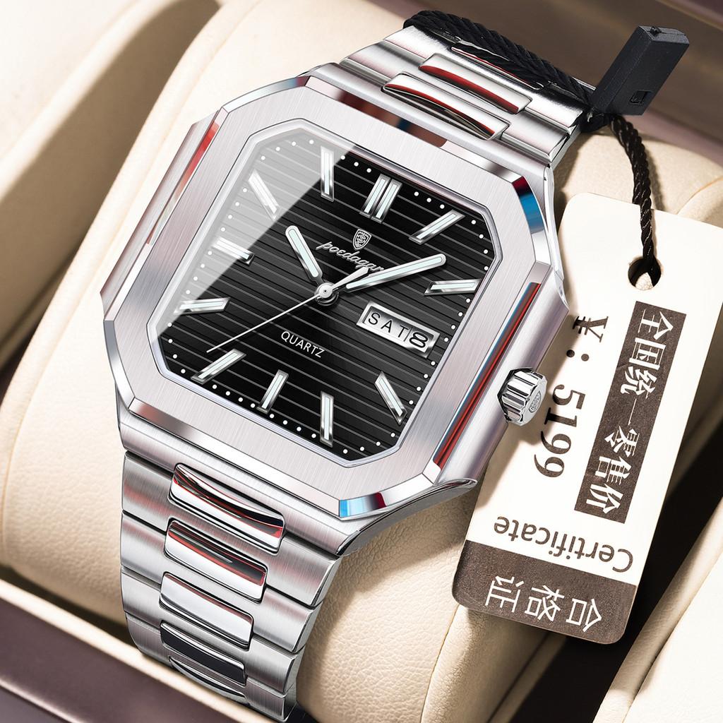 Classic Mens Waterproof Quartz Watch With Luminous Dial For Business Professionals