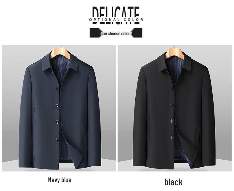 2026 Spring Men's Middle-Aged & Elderly Casual Lapel Jacket for Dads