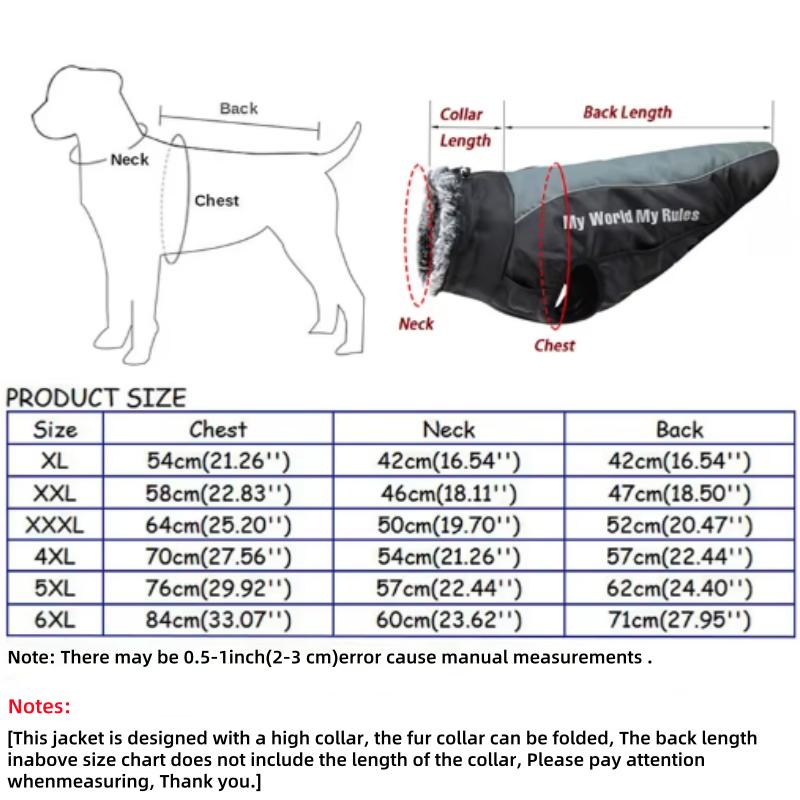 Wodoodporne ubrania dla dużych psów zimowy płaszcz dla psa z szelkami futrzany kołnierz ciepła odzież dla zwierząt kurtka dla dużego psa Labrador Bulldog Costume