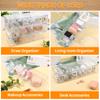 3 Pack Cable Tidy Box With 30 Cable Ties Clear Cables Management Box Charger Plastic Storage Box With Lid For Household Cable Ch