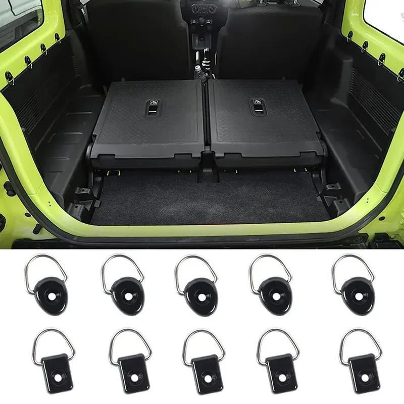 Car D-Ring Buckle Tie Down Anchors Seat Head Restraint Interior Accessories For Suzuki Jimny JB64 JB74