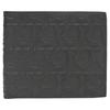 Ferragamo Bi Fold GancIni Wallet In Black Leather Black