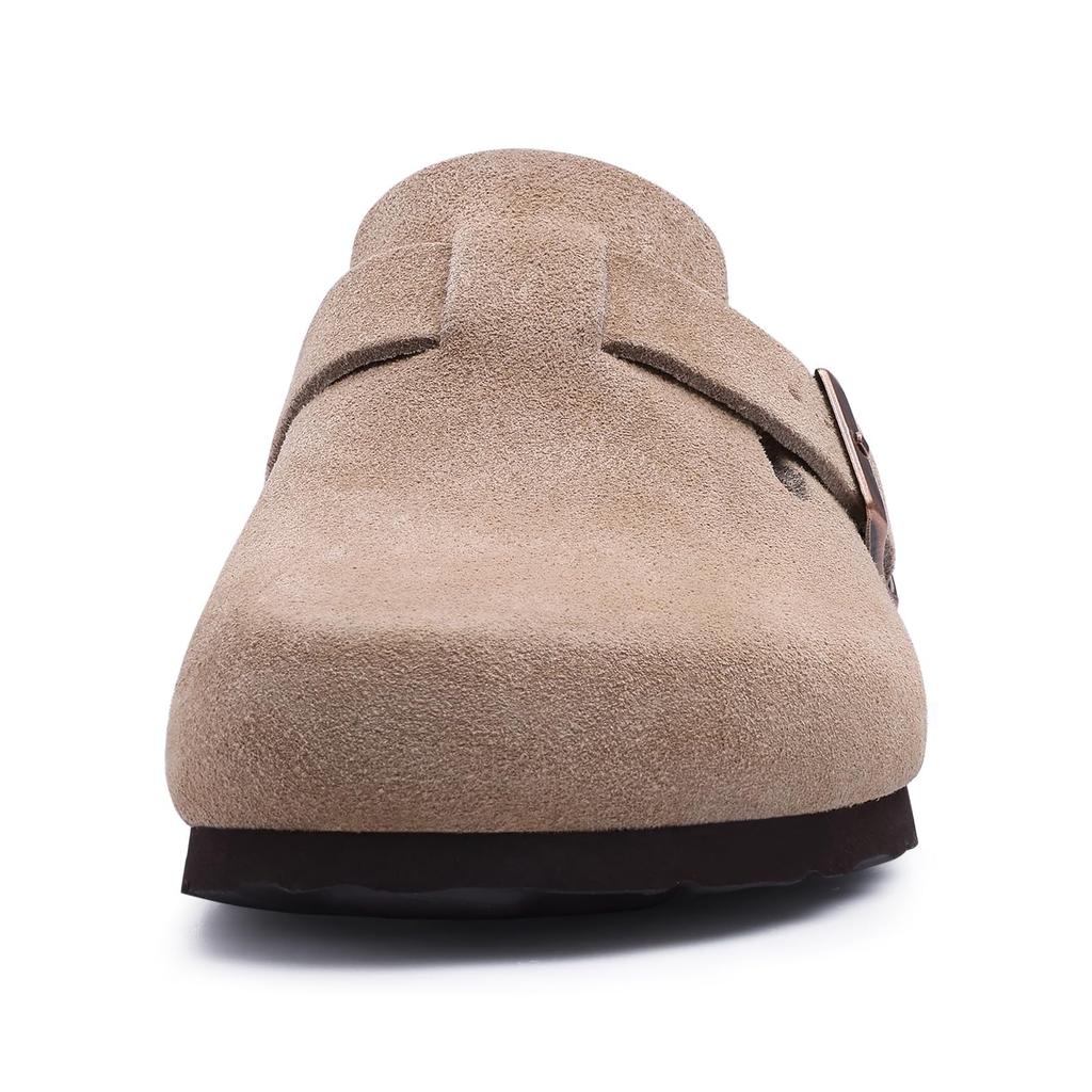 Fashion Comwarm Men's Cork Clogs Men Cork Mules Slippers Fashion Brand Clogs Sandals With Arch Support Beach Slides Classic Potato Shoes