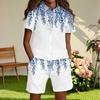 Children's Casual Fashion Shirt Button Top Shorts Set