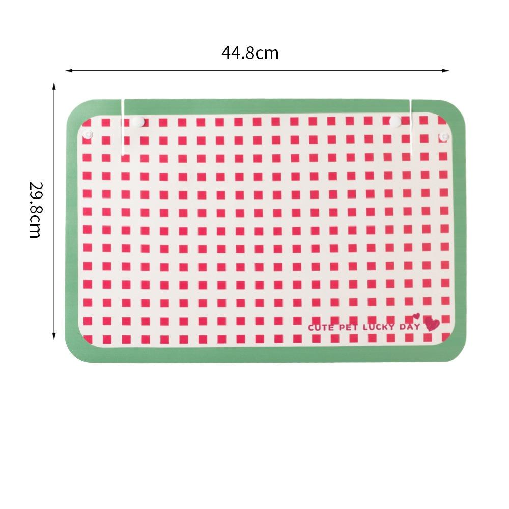 Non-slip Cat Dog Food Mat Waterproof Pet Feeding Mat Cartoon Cat Bowl Mat D