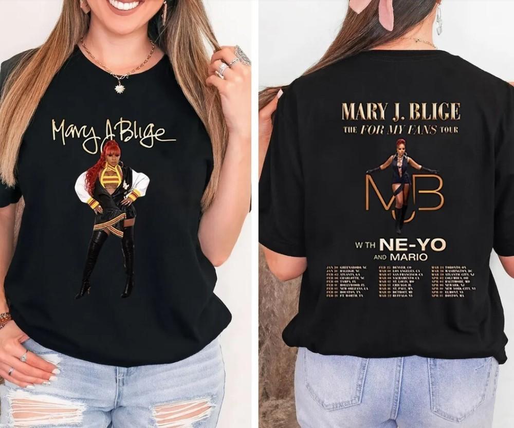 Mary J Blige Graphic Shirt Mary J Blige The For My Fans Tour 2025 Unisex T-Shirt XL