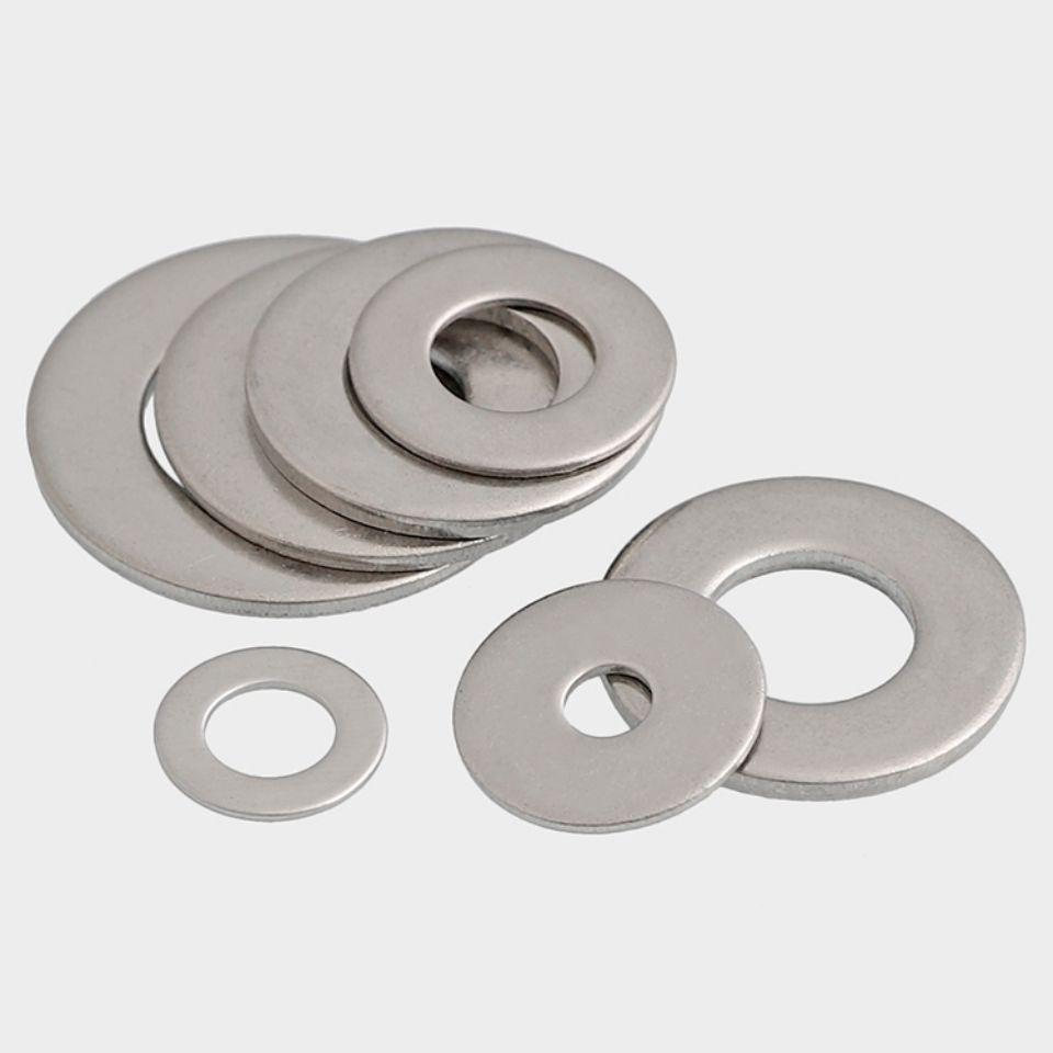 304 Stainless Steel Custom Flat Washers and Spacers, Thickened Sizes M4-M36