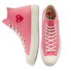 Converse Chuck 70 CDG PLAY x Converse Chuck Taylor All Star 1970s High Comfortable Casual Versatile High Top Canvas Unisex Pink