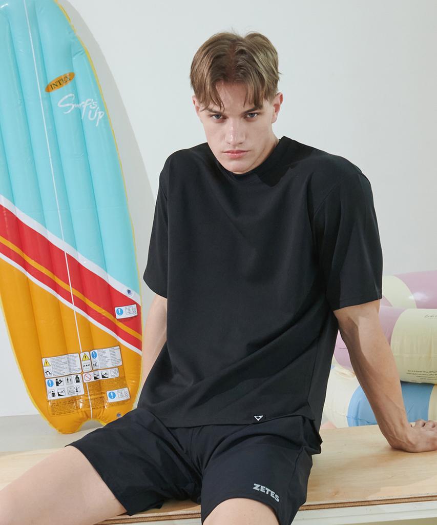 Jeteseu Air-Comfortable Oversized Short Sleeve T-Shirt/Rash Guard Dual-Use U5S1055