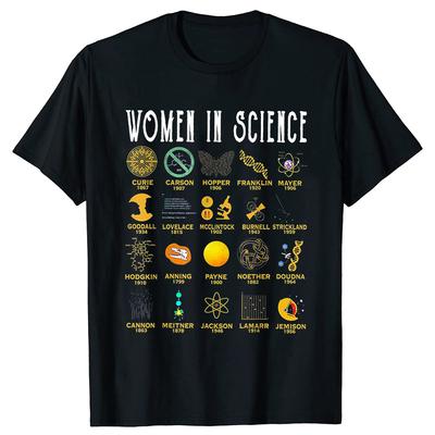 Unisex Kobiety w nauce T-shirt Zabawne ubrania naukowe Moda uliczna Casual Topy Vintage Unisex Krótki rękaw Unisex Humor T-shirt Koszulki
