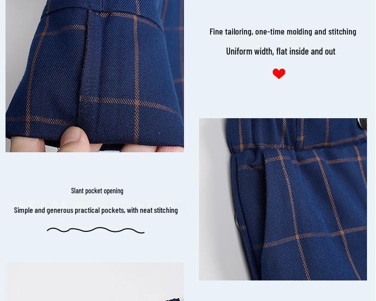 Children's Uniform Set: Primary School & Kindergarten, Four Seasons, Boys & Girls, Three-Piece