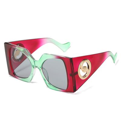Retro Colorful Square Sunglasses Women Men Travel Sun Glasses Female Shades Uv400 Male Brand Designer Luxury