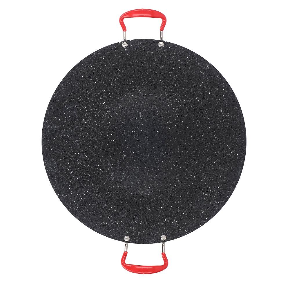 Black BBQ Griddle Non Stick Teppan Plate Indoor Outdoor Grill Pan Stovetop Cooking