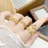 [Jinyun Flower] Medieval Vintage Iris Zir*****Pen Ring Niche High-End Sense Stacked Ring