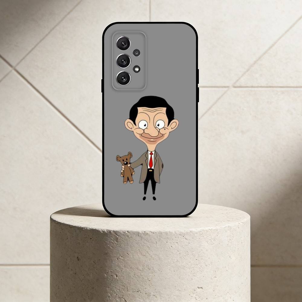M-Mr. Bean Phone Case For Samsung S25,24,21,22,23,30,Ultra,20,Plus,Fe,Lite,Note Soft Black Cover