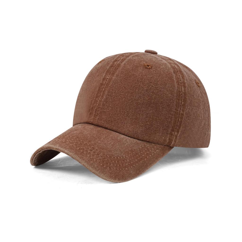 Vintage Distressed Dad Hat with Embroidered Logo – Soft Brim, Flat Bill Baseball Cap