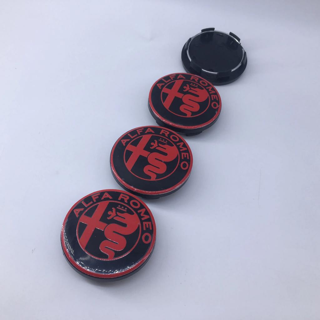 For 50MM For Alfa Romeo Giulietta GT 166147 156 Car Wheel Hub Logo Modification Wheel Hub Cover Decoration Mito Brera Giulia F1 Wer123