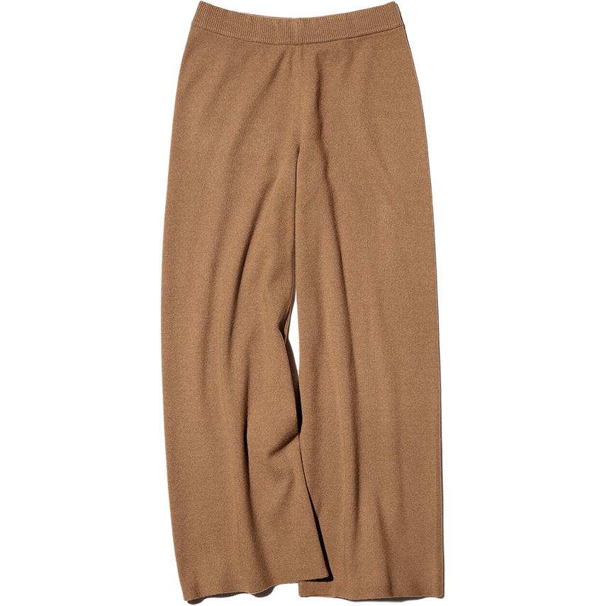 UNIQLO Fashion Straight Leg Solid Color Knit Sports Pants Women bottoms 489397-35