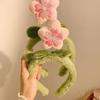 Floral Hairbands Festive Photo Booth Props Plush Flower Headbands Party Headpiece Fun Headbands for Music Festivals