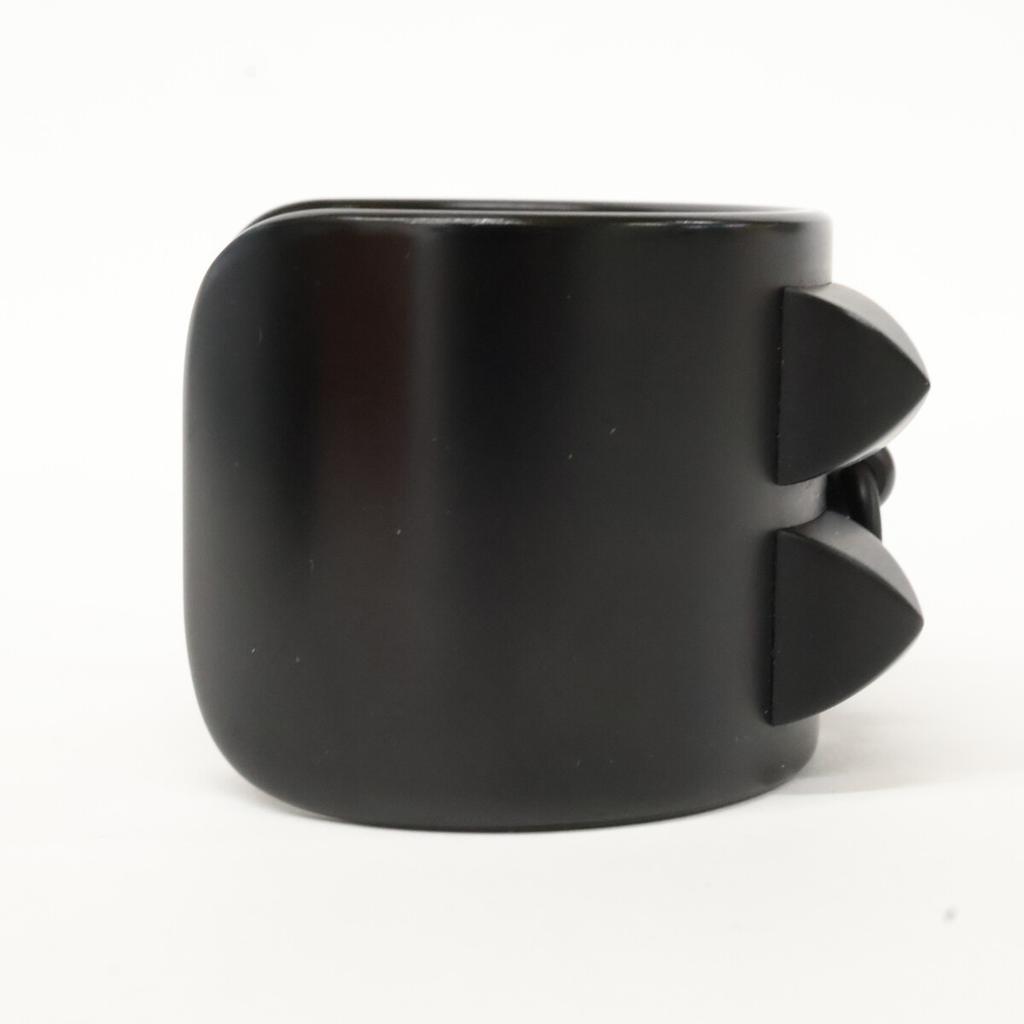 HERMES Excellent condition aluminum Collier de Sian Medor bracelet Bangle blackUsed