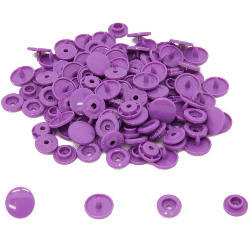 Lots 100PCS Sets Size 16 T3 Resin Button Popper For Cloth Diapers Crafts