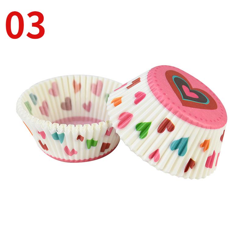 100Pcs Muffin Cupcake Paper Cups Cupcake Liner Baking Muffin Box Cup Case Party Tray Cake Decorating Tools Birthday Party Decor