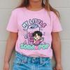 Cute Anime Kpop Print T-shirts Girls Boys Summer Lovely Short Sleeve Casual Tops Funny Letter Print Tshirt Children's Clothing