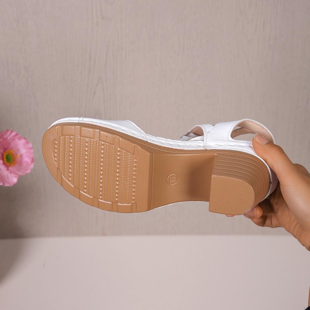 New Sandals Women's Summer Sandals Wedge Heel Thick Heel Ladies Heels
