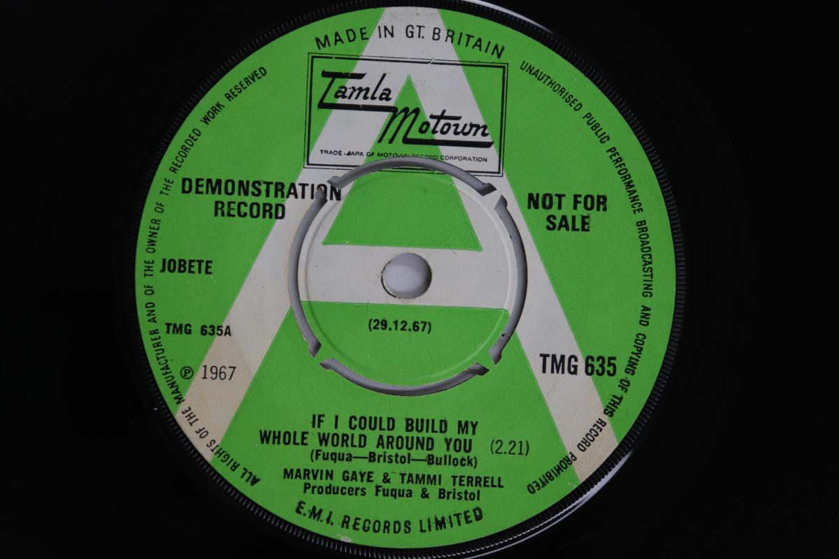 

7inch Record MARVIN GAYE, TAMMI TERRELL - If I Could Build My Whole World Aro TMG635PROMO TAMLA MOTOWN 1967 UK Soul/Funk Used