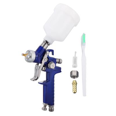 HVLP Spray Gun 1.0mm Nozzle 100ml Capacity Gravity Feed Air Paint Sprayer for Automotive Furniture Art Craft