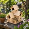 1pcs Multifunctional DIY Birdhouse Kit Handmade Craft Garden Bird House  DIY Craft Activity